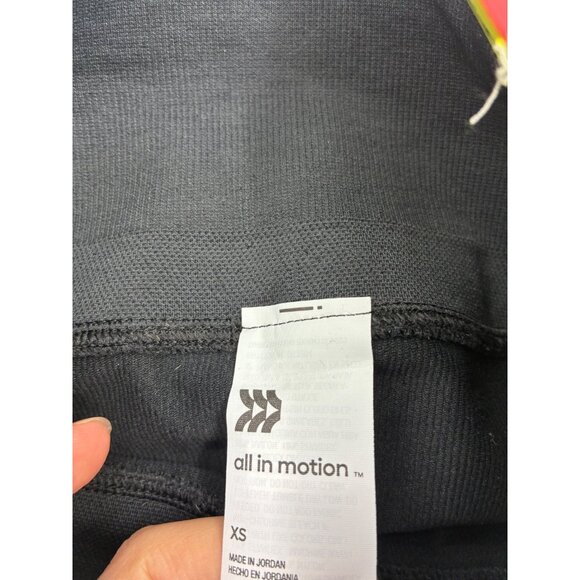 All In Motion Womens XS Bike Shorts Black High Rise Athletic Activewear Stretch - Picture 6 of 6